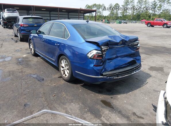1VWAT7A3XHC041014 2017 VOLKSWAGEN PASSAT Blue Trasero izquierdo