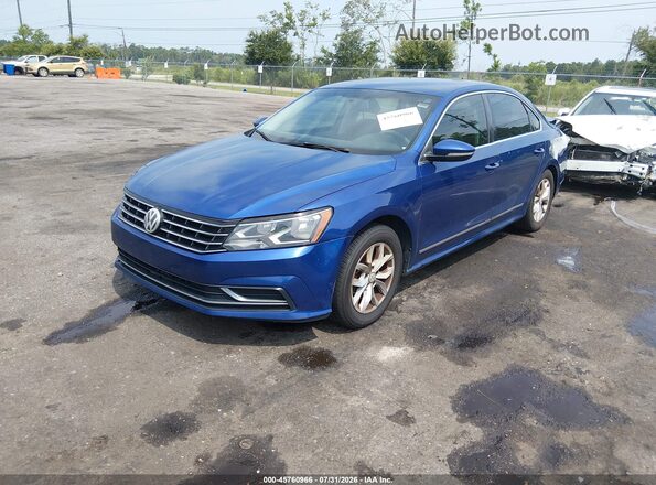 1VWAT7A3XHC041014 2017 VOLKSWAGEN PASSAT Blue Vista tres cuartos delantera izquierda