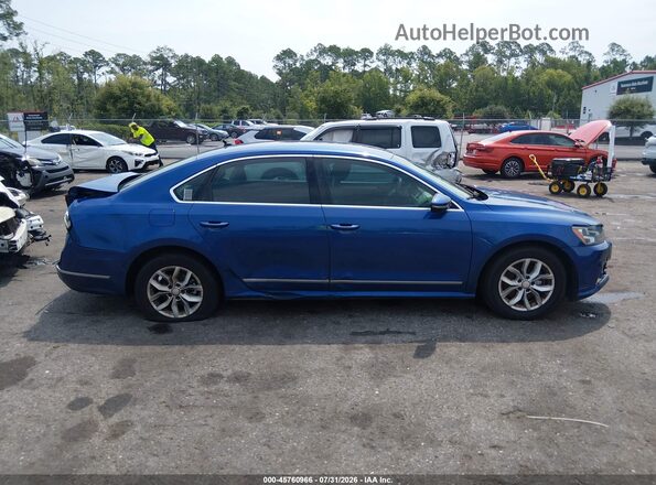 1VWAT7A3XHC041014 2017 VOLKSWAGEN PASSAT Blue Vista interior trasera
