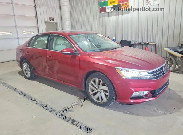 1VWBA7A30JC020561 2018 VOLKSWAGEN PASSAT Maroon Przód prawy