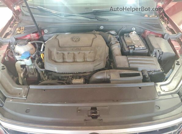 1VWBA7A30JC020561 2018 VOLKSWAGEN PASSAT Maroon Widok wnętrza z tyłu