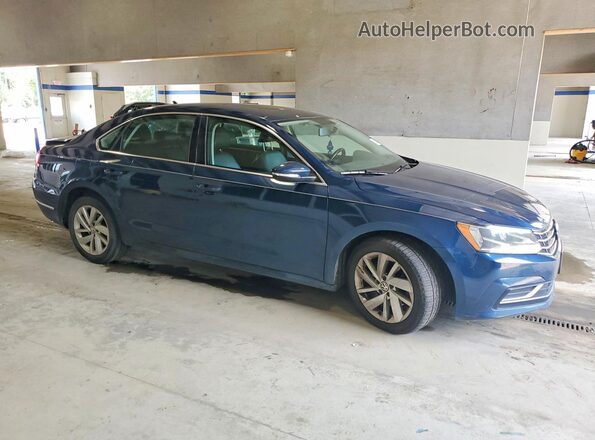 1VWBA7A32JC020965 2018 VOLKSWAGEN PASSAT Синий Передняя правая четверть