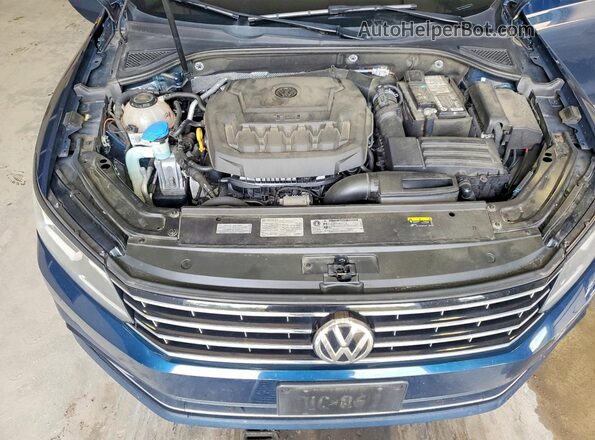 1VWBA7A32JC020965 2018 VOLKSWAGEN PASSAT Синий Вид задней части салона