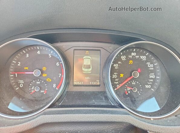 1VWBA7A34JC008204 2018 VOLKSWAGEN PASSAT Серебряный Вид щитка приборов