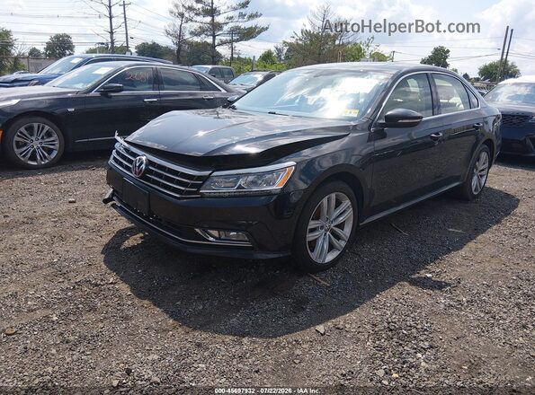 1VWBA7A34JC020174 2018 VOLKSWAGEN PASSAT Black Առջևի ձախ երեք քառորդ տեսարան