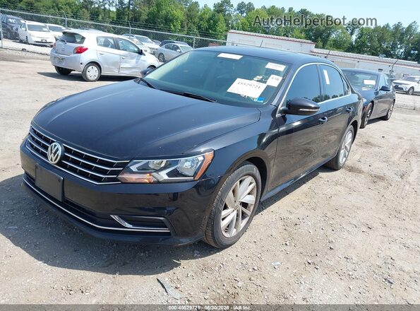 1VWBA7A34JC022832 2018 VOLKSWAGEN PASSAT Черный Передняя левая четверть