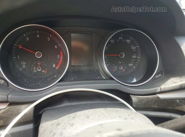 1VWBA7A36JC018667 2018 VOLKSWAGEN PASSAT Black ხელსაწყოთა პანელის ხედი