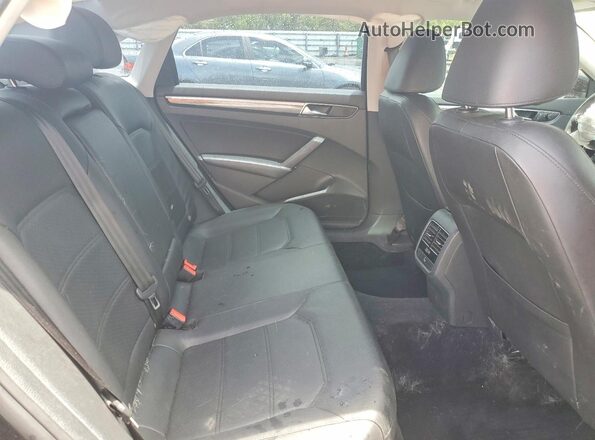 1VWBA7A36JC018667 2018 VOLKSWAGEN PASSAT Black უკანა სავარძლების ხედი
