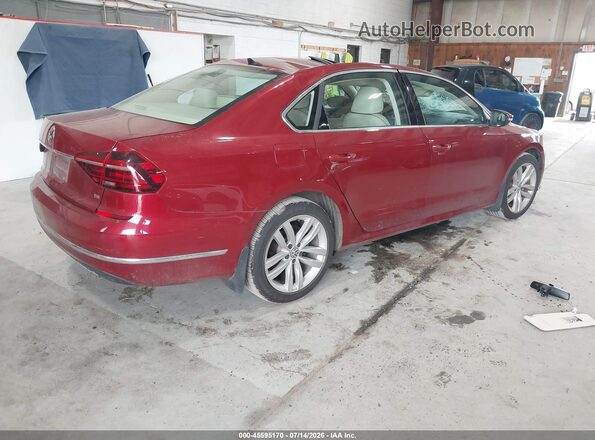 1VWBA7A37JC025711 2018 VOLKSWAGEN PASSAT Red Задня права чверть
