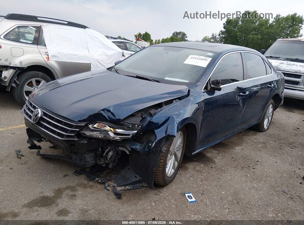 1VWBA7A39JC030618 2018 VOLKSWAGEN PASSAT Blue Vista tres cuartos delantera izquierda