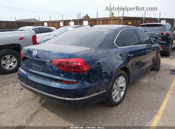 1VWBA7A39JC030618 2018 VOLKSWAGEN PASSAT Blue Trasero derecho