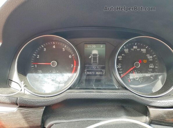 1VWBA7A3XJC006053 2018 VOLKSWAGEN PASSAT Charcoal Instrument cluster view