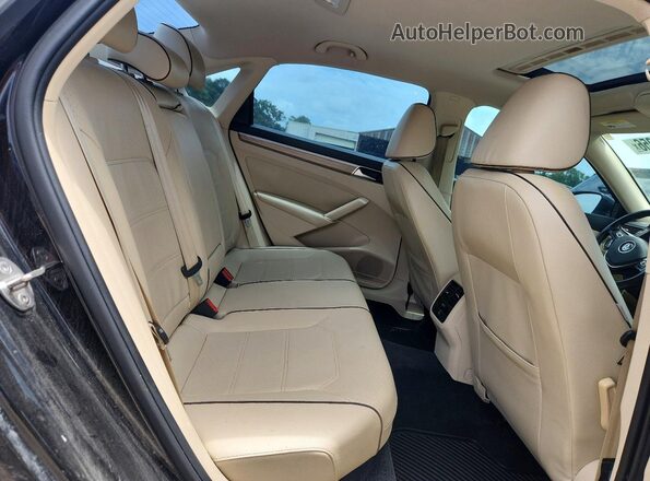 1VWBS7A36GC013295 2016 VOLKSWAGEN PASSAT Black Вид задніх сидінь