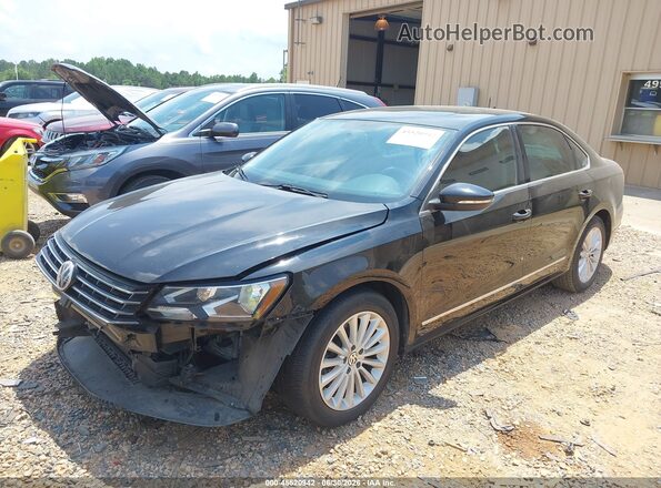 1VWBS7A37GC016500 2016 VOLKSWAGEN PASSAT Black Առջևի ձախ երեք քառորդ տեսարան