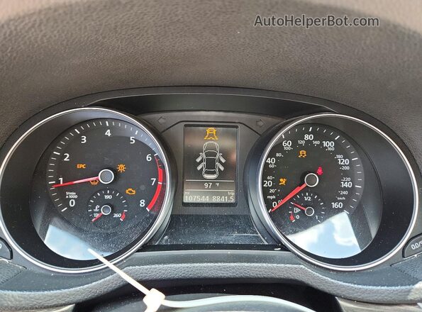 1VWBS7A37GC062876 2016 VOLKSWAGEN PASSAT Серебряный Вид щитка приборов