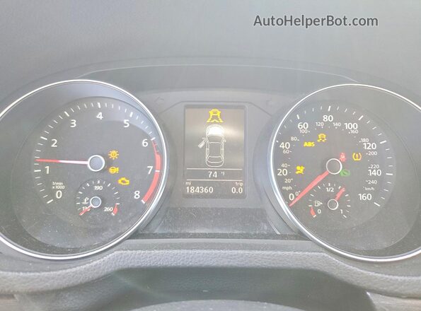 1VWBS7A3XGC049944 2016 VOLKSWAGEN PASSAT Silver Instrument cluster view