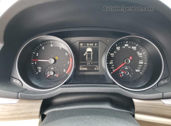 1VWBT7A30GC021003 2016 VOLKSWAGEN PASSAT Gold Սարքավորումների վահանակի տեսք
