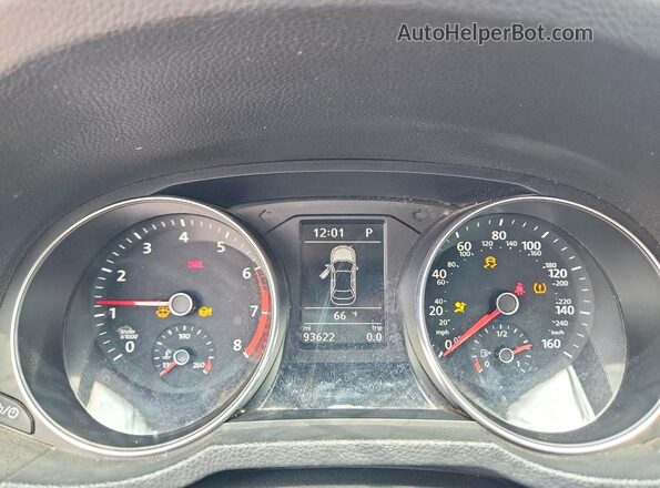 1VWBT7A31GC044225 2016 VOLKSWAGEN PASSAT Gold Widok zestawu wskaźników