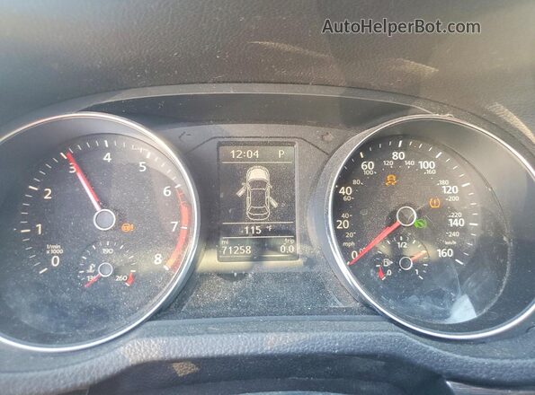 1VWBT7A32HC034790 2017 VOLKSWAGEN PASSAT Черный Вид щитка приборов