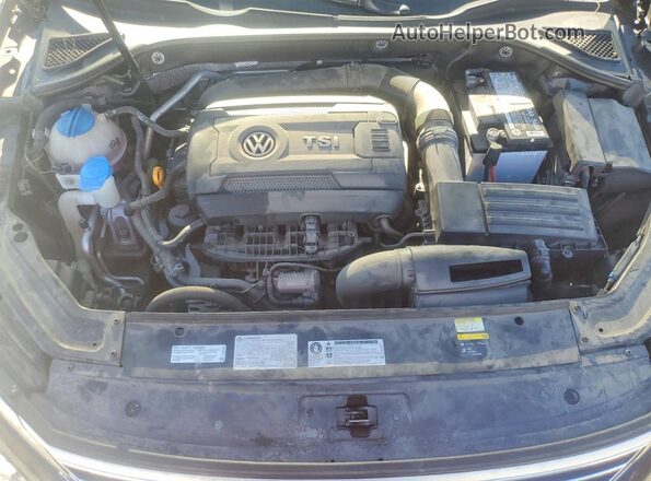 1VWBT7A32HC034790 2017 VOLKSWAGEN PASSAT Черный Вид задней части салона