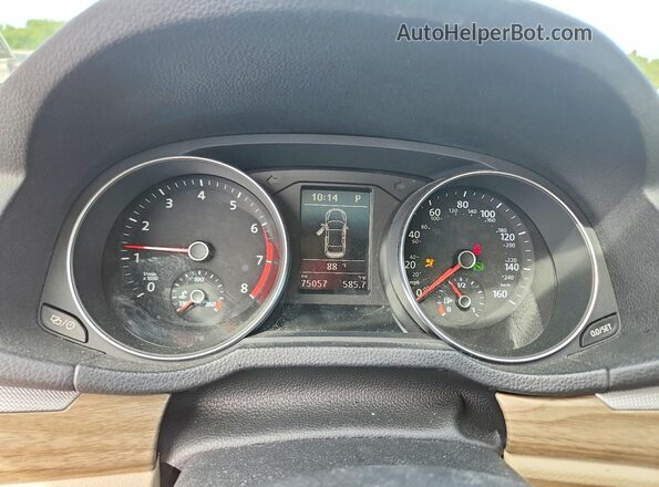 1VWBT7A32HC040413 2017 VOLKSWAGEN PASSAT Белый Вид щитка приборов