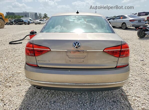 1VWBT7A33GC016796 2016 VOLKSWAGEN PASSAT Бежевый Вид сзади