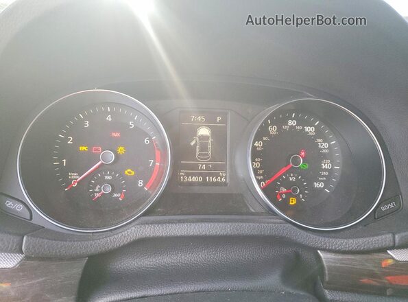 1VWBT7A35GC013169 2016 VOLKSWAGEN PASSAT Gray Widok zestawu wskaźników