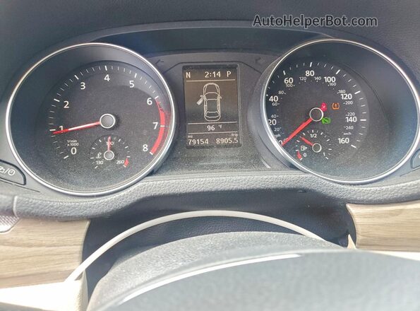 1VWBT7A35HC036307 2017 VOLKSWAGEN PASSAT Blue ხელსაწყოთა პანელის ხედი