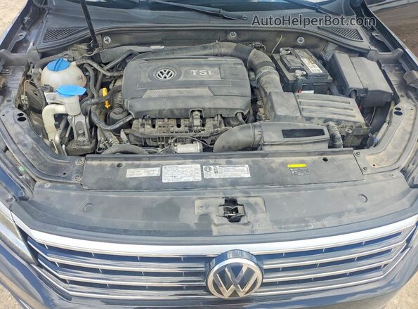 1VWBT7A35HC036307 2017 VOLKSWAGEN PASSAT Blue უკანა სალონის ხედი