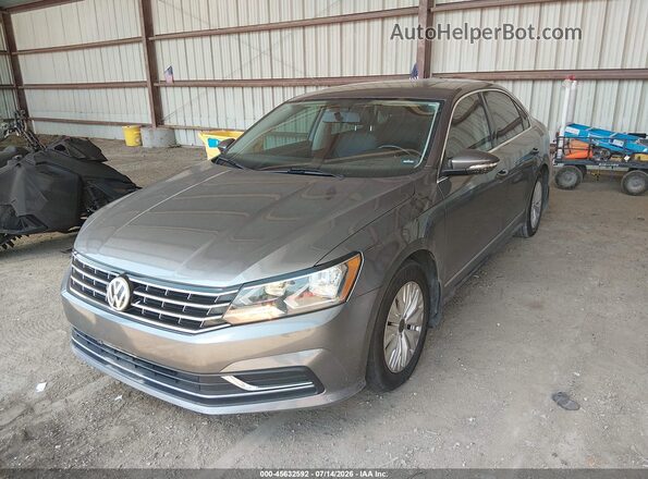1VWBT7A37GC019779 2016 VOLKSWAGEN PASSAT Gray Առջևի ձախ երեք քառորդ տեսարան