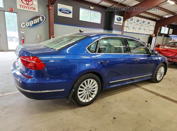 1VWBT7A38GC052743 2016 VOLKSWAGEN PASSAT Синий Задняя правая четверть