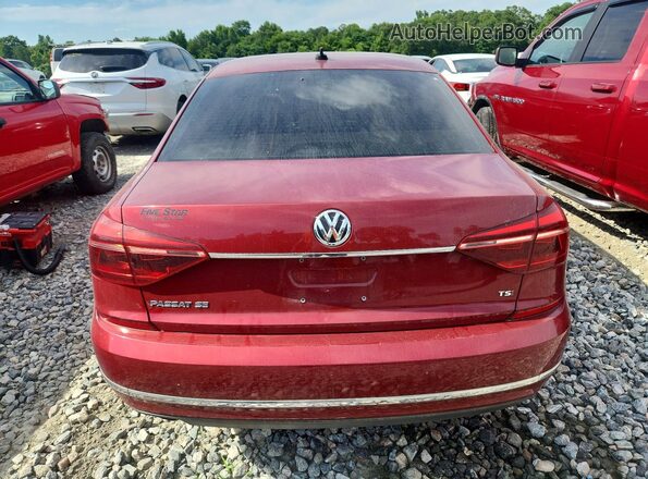 1VWBT7A38HC019713 2017 VOLKSWAGEN PASSAT Maroon Հետևի տեսք
