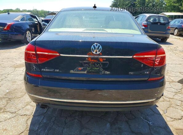 1VWBT7A39GC010100 2016 VOLKSWAGEN PASSAT Black Vista trasera