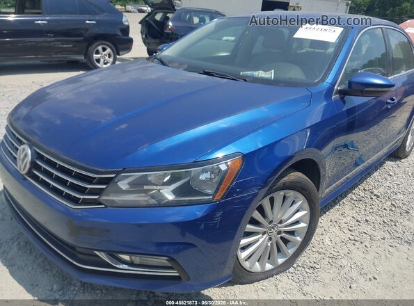 1VWBT7A39GC067574 2016 VOLKSWAGEN PASSAT Blue Вид спереду