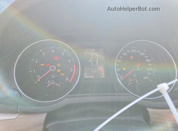 1VWCS7A30GC060486 2016 VOLKSWAGEN PASSAT Черный Вид щитка приборов