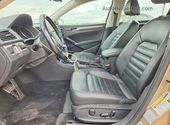 1VWCT7A39HC014119 2017 VOLKSWAGEN PASSAT Beige წინა სალონის ხედი