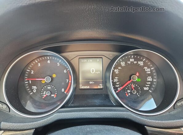 1VWCT7A3XHC053138 2017 VOLKSWAGEN PASSAT Серый Вид щитка приборов