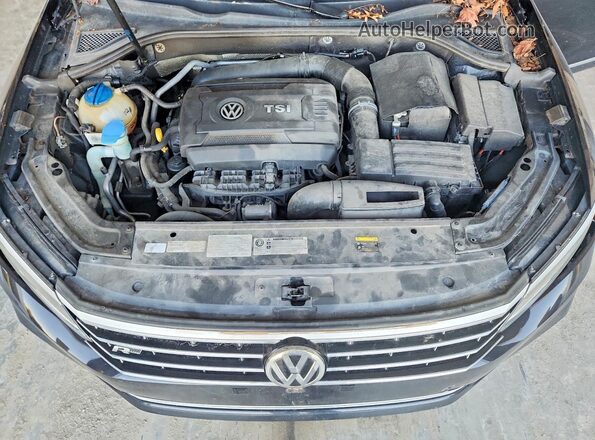 1VWDT7A30HC023876 2017 VOLKSWAGEN PASSAT Black უკანა სალონის ხედი
