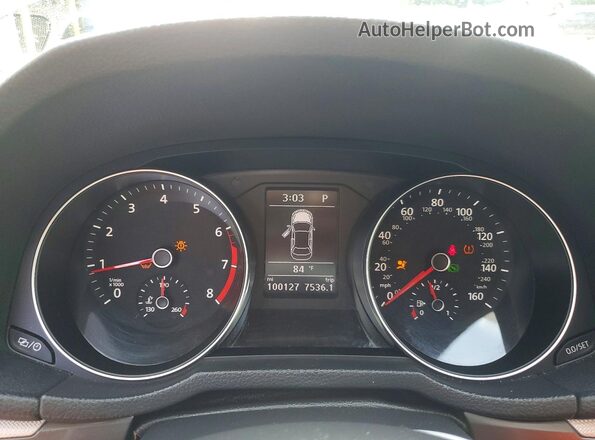 1VWDT7A30HC050270 2017 VOLKSWAGEN PASSAT Gray Widok zestawu wskaźników