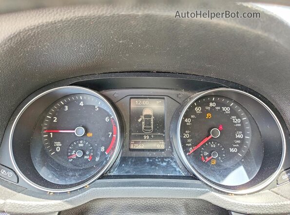 1VWDT7A30HC084743 2017 VOLKSWAGEN PASSAT Gray ხელსაწყოთა პანელის ხედი