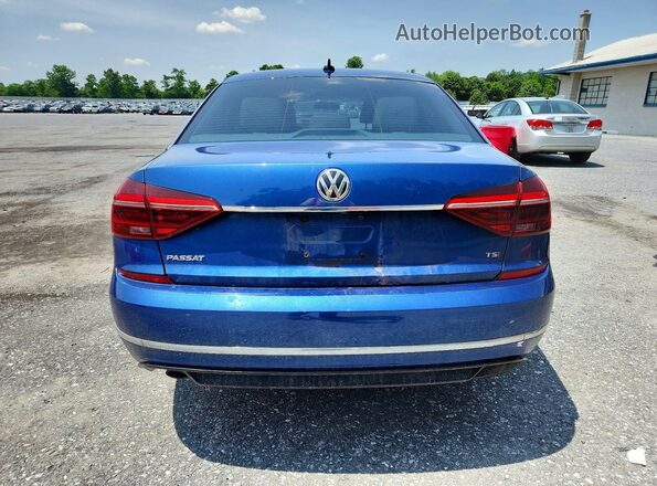 1VWDT7A34HC066407 2017 VOLKSWAGEN PASSAT Blue Вид ззаду