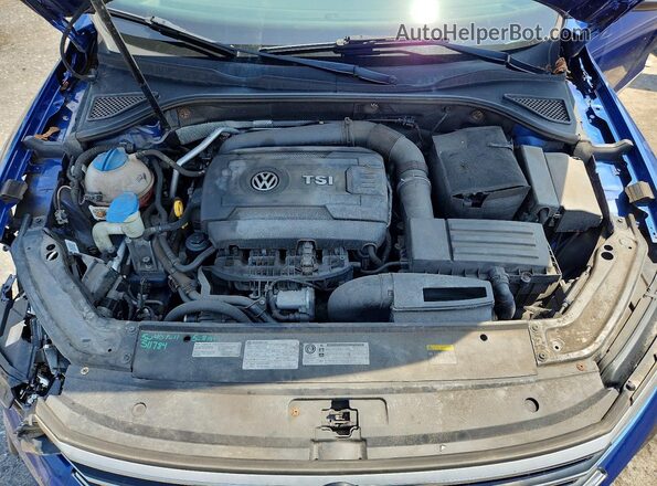 1VWDT7A34HC066407 2017 VOLKSWAGEN PASSAT Blue Вид задньої частини салону