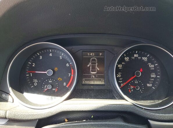 1VWDT7A36HC039273 2017 VOLKSWAGEN PASSAT Gray Widok zestawu wskaźników