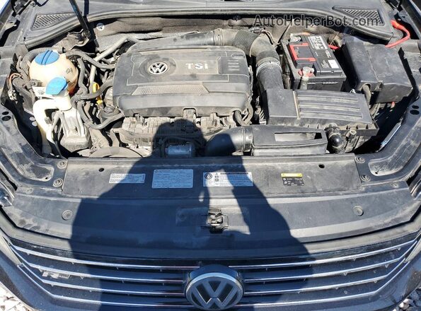 1VWDT7A36HC051651 2017 VOLKSWAGEN PASSAT Black უკანა სალონის ხედი