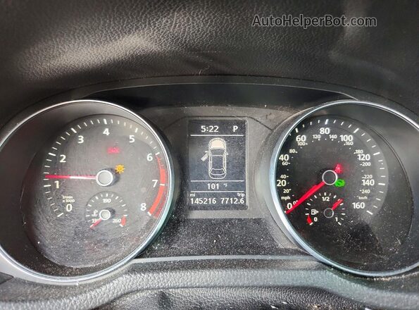 1VWDT7A36HC067493 2017 VOLKSWAGEN PASSAT Черный Вид щитка приборов