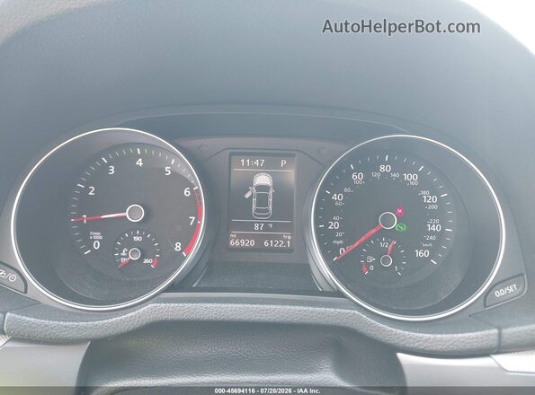 1VWDT7A37HC083184 2017 VOLKSWAGEN PASSAT Gray Vista de los asientos traseros