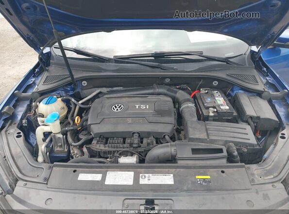1VWDT7A38HC058245 2017 VOLKSWAGEN PASSAT Blue Vista trasera