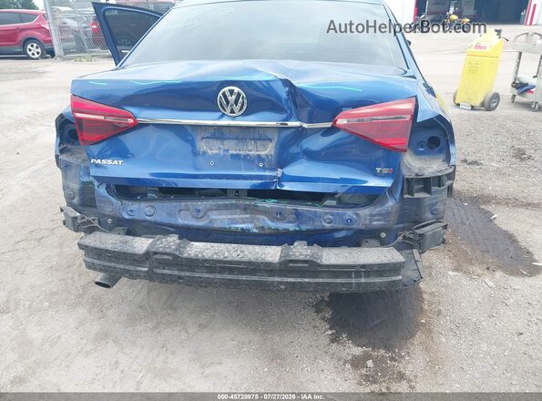 1VWDT7A38HC058245 2017 VOLKSWAGEN PASSAT Blue Vista frontal