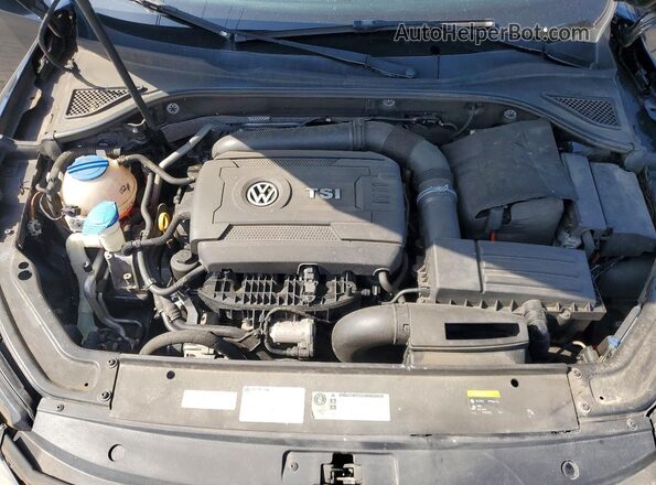1VWDT7A3XHC019804 2017 VOLKSWAGEN PASSAT Черный Вид задней части салона