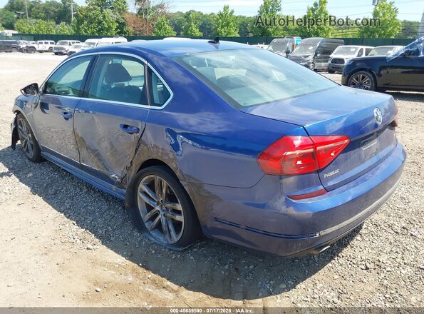 1VWDT7A3XHC056528 2017 VOLKSWAGEN PASSAT Blue Trasero izquierdo
